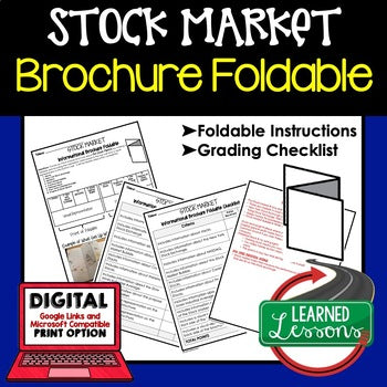 The Stock Market Activity Foldable, Economics Curriculum - preview 1