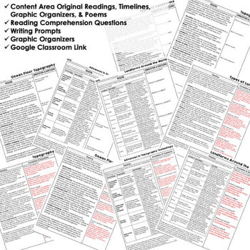 Landforms & Waterways DBQ Reading Activity Google DBQ Close Reading - preview 2