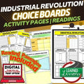Industrial Revolution Activities, Choice Board, Digital Learning, Google - preview 1