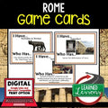 Ancient Rome Game Cards, Test Prep, Print, Digital Google - preview 1