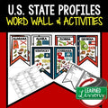 50 States Word Wall Bundle | State Vocabulary Posters | U.S. Geography - preview 1