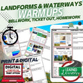 Landforms & Topography Warm Ups & Bell Ringers, NGSS Science Warm Ups - preview 1