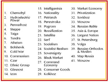 Russia Word Wall World Geography Word Wall Geography Posters - preview 2
