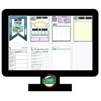 Water Cycle Activity Research, Bookmark Brochure, Pop-Up Writing & Google Link - preview 3
