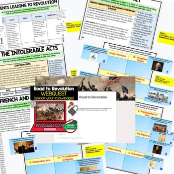 Road to Revolution Escape Room | Revolutionary War Digital Breakout U.S. History - preview 2