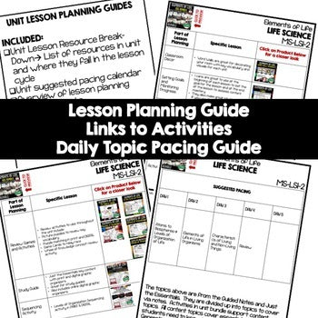 Elements of Life Lesson Plan Guide | NGSS Life Science Curriculum - preview 2
