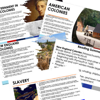 Colonialism Guided Notes and PowerPoints American History, Google, Flipped Class - preview 4