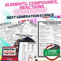 Elements & Reactions Outline Notes, Elements Bullet Notes Physical Science Notes - preview 1