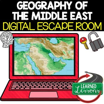 Middle East Geography Escape Room | Digital Breakout | World Geography Activity - preview 1