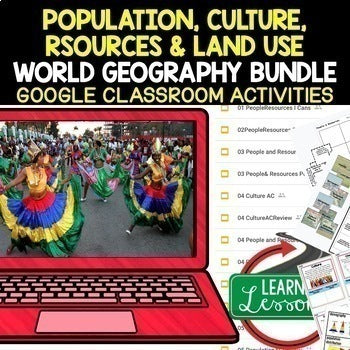 Geography Bundle | Population, Culture, Resources & Land Use Activities - preview 4