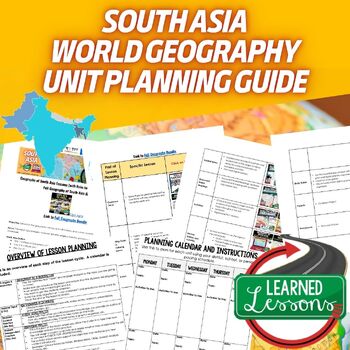 South Asia Lesson Plan Guide for World Geography Back To School - preview 1