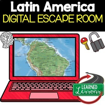 Latin America Geography Escape Room | Digital Breakout World Geography Activity - preview 1