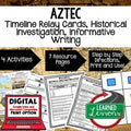 Aztec Timeline & Writing Activities Google Link World History - preview 1