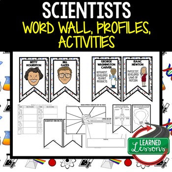 Scientists Word Wall Profiles, Activity STEM Word Wall, STEM Posters - preview 1