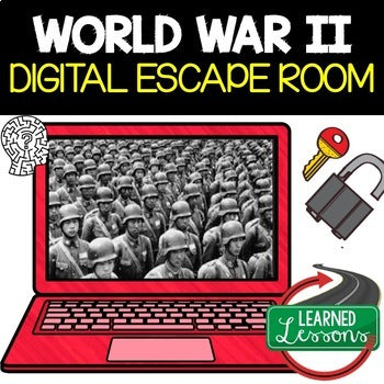 World War II Digital Escape Room, Test Prep, Digital Learning, Google - preview 1