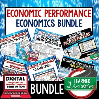 Economic Performance Bundle | Economics Activities | Print & Google - preview 1