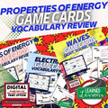 Properties of Energy Game Cards Bundle | NGSS Physical Science Review - preview 1