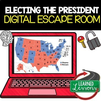Electing the President Digital Escape Room, Breakout Room, Google - preview 1