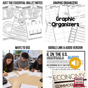 Think Like an Economist Outline Notes Bullet Notes Unit Review Economic Notes - preview 2
