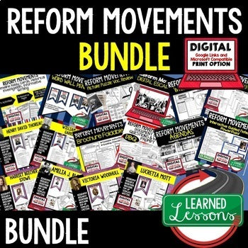 Reform Movements Bundle | U.S. History Activities Print & Digital - preview 1