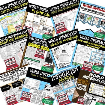 World Imperialism Activities Bundle | World History Print & Digital Lessons - preview 2