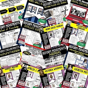 Reform Movements Bundle | U.S. History Activities Print & Digital - preview 2