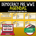 Democracy Pre WWI Agenda PowerPoint & Google Slides Agenda - preview 1
