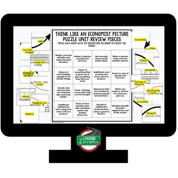 Think Like An Economist Activity Picture Puzzle, Economics Curriculum - preview 3