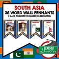 South Asia Word Wall World Geography Word Wall Geography Posters - preview 1