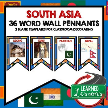 South Asia Word Wall World Geography Word Wall Geography Posters - preview 1