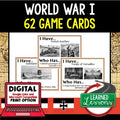 World War I Game Cards, Test Prep, Print & Digital Learning, Google - preview 1