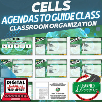 Cells Agenda PowerPoint & Google Slides, Life Science Agenda - preview 1