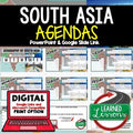 South Asia Agenda PowerPoint & Google Slides World Geography Agenda - preview 1