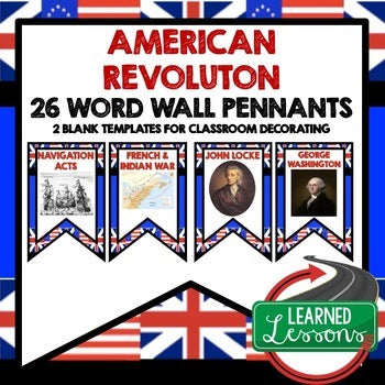 The American Revolution Word Wall World History Word Wall World History Posters - preview 1