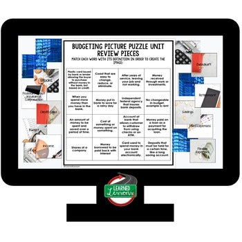 Personal Finance Budgeting Activity | Budgeting Picture Puzzle | Financial Liter - preview 3