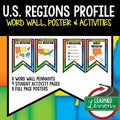 United States Regions Word Wall, Profile, Activity Geography Word Wall - preview 1