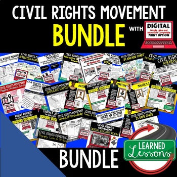 Civil Rights Movement Bundle | U.S. History Activities | Print & Digital - preview 1