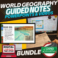 World Geography Guided Notes Bundle | PowerPoints | Google Slides - preview 1
