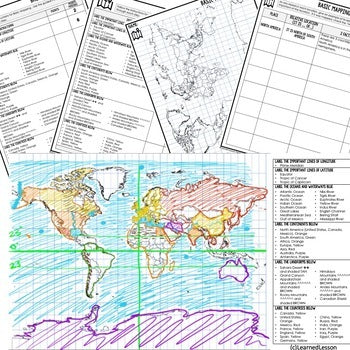 World Map Activity, Mapping Continents and Oceans PRINT & DIGITAL - preview 2