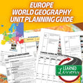 Europe Lesson Plan Guide for World Geography Back To School - preview 1