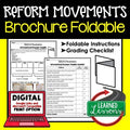 Reform Movement Activity, Reform Movement Foldable - preview 1