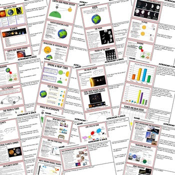 Earth Sun Moon Planets Warm Ups, Bell Ringers, NGSS Science Warm Ups - preview 2