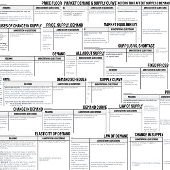 Supply, Demand, Prices DBQ Reading Comprehension Passages & Questions - preview 2