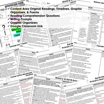 Earth Day DBQ Close Reading Activity with Google Classroom Link - preview 2