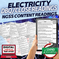 Electricity Science Reading Comprehension Passages and Questions Google Print - preview 1