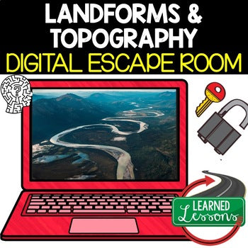 Landforms & Topography Digital Escape Room, Earth Science Escape Room - preview 1