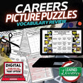 Personal Finance Activity Vocabulary Careers Job Picture Puzzle, Test Prep - preview 1