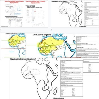African Kingdoms Mapping Activity, Mapping African Kingdoms PRINT & DIGITAL - preview 2