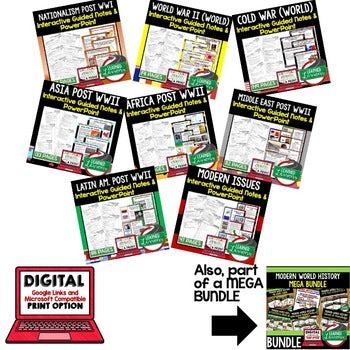 World History Guided Notes Bundle | PowerPoints | Google Slides - preview 3