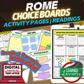 World History Roman History Choice Board Activities | Fall of Rome Readings - preview 1